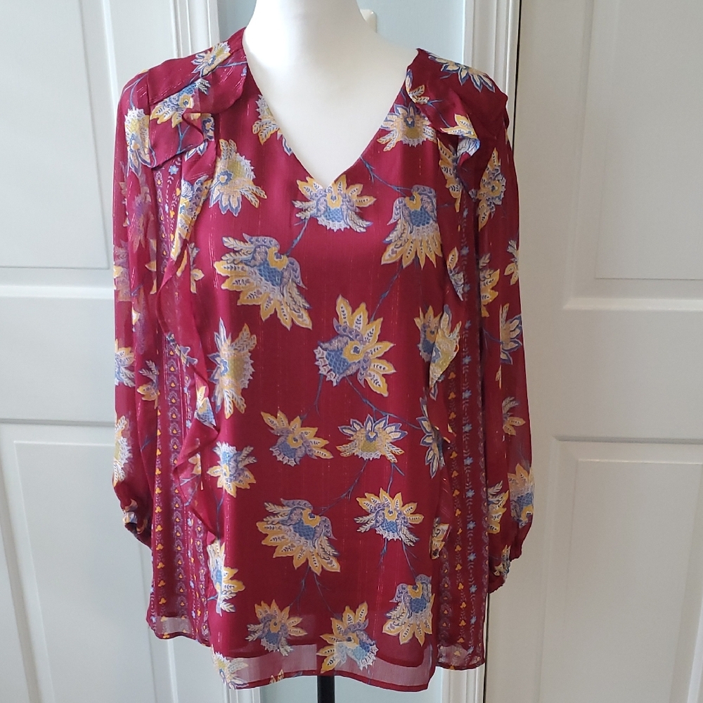 Belle Kim Gravel Long Sleeve Bouse
